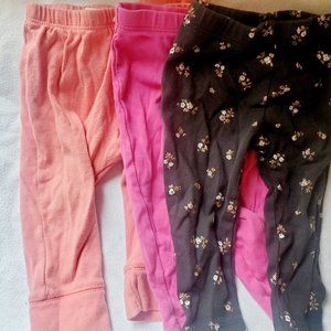 Lot of girl pants 9 months (6 pants)